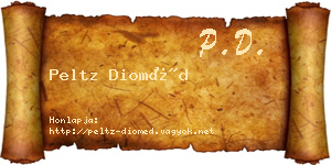 Peltz Dioméd névjegykártya